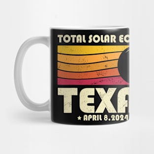 Total Solar Eclipse April 8 2024 Retro Groovy Women Kids Men Mug